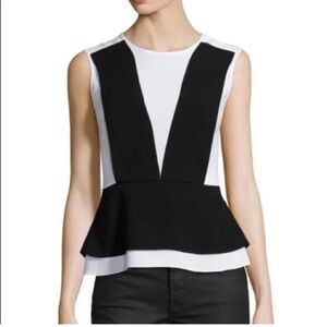 BCBGMAXAZRIA Peplum Top
